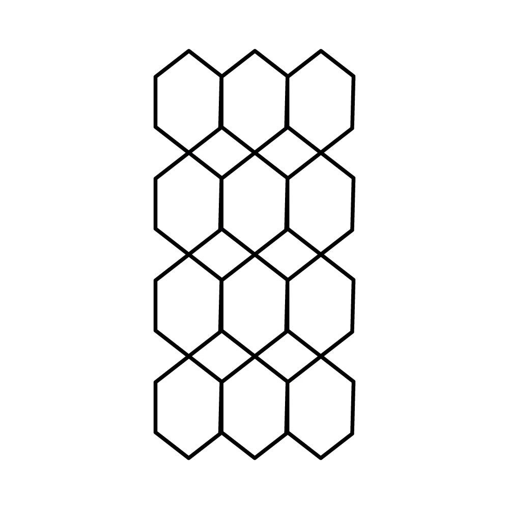 Hexagon Trellis Panels, 17"x40"
