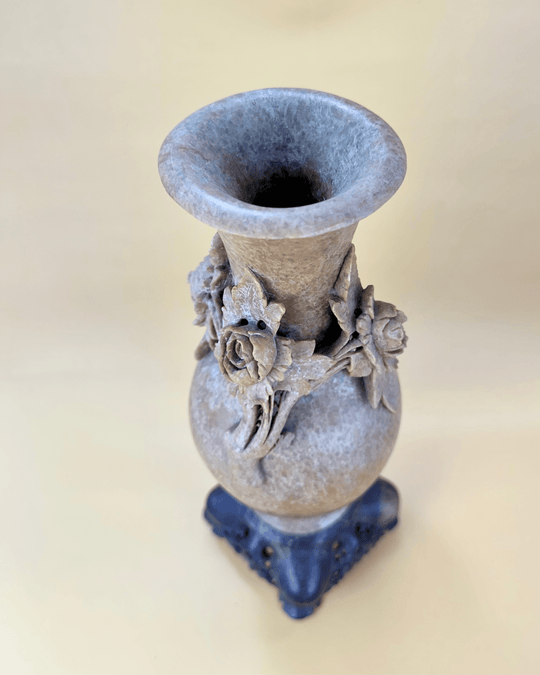 Carved Soapstone Vase - Native Gardeners