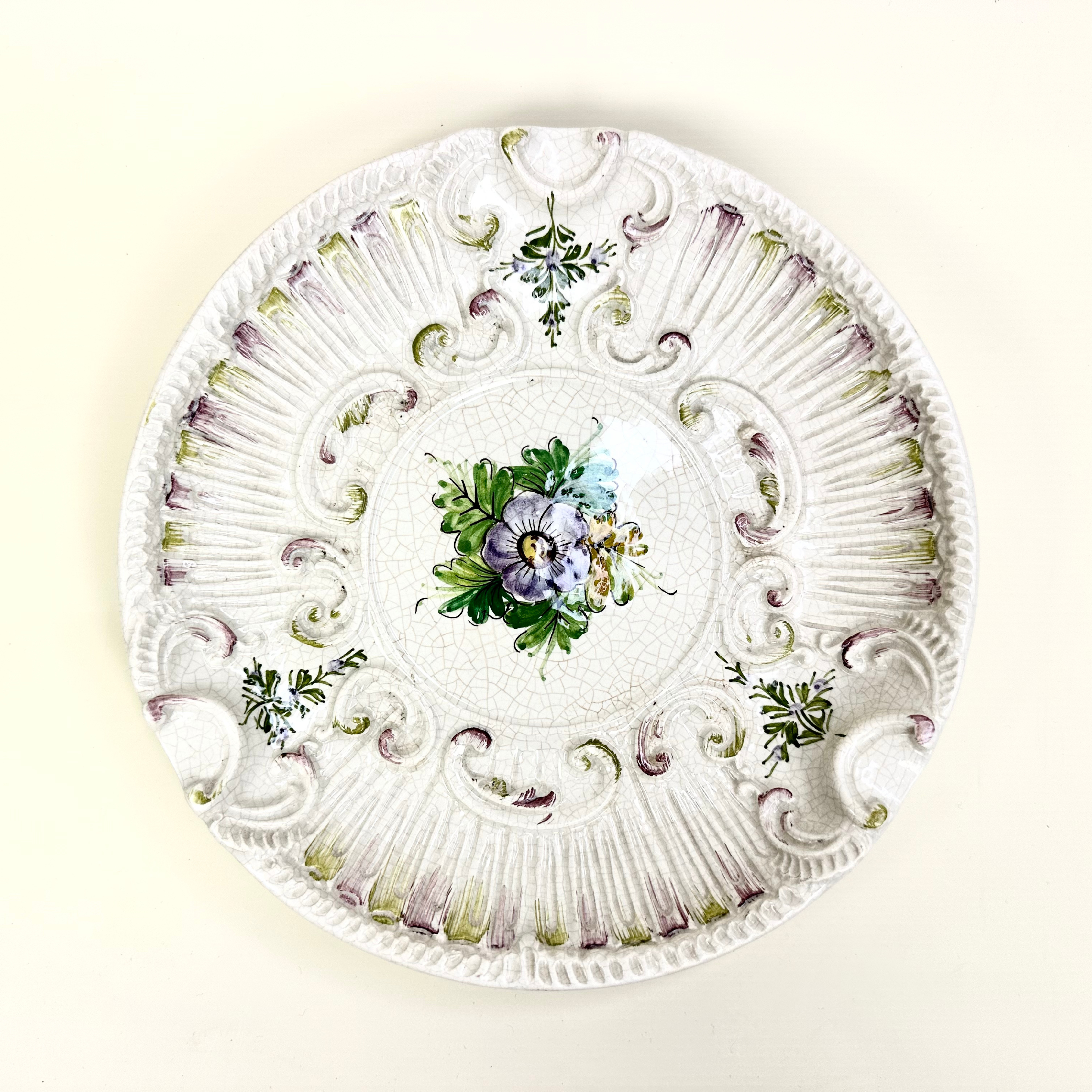 Hand Painted Floral Ashtray - Native Gardeners