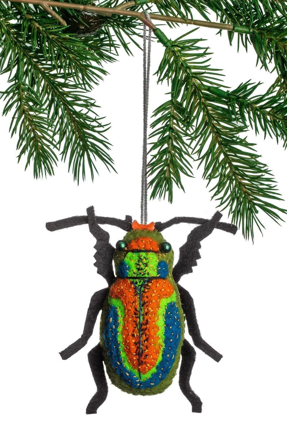 Beetle Handmade Felt Ornament - Native Gardeners