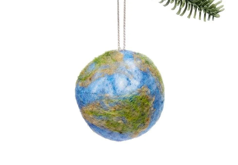 Earth Handmade Felt Ornament - Native Gardeners