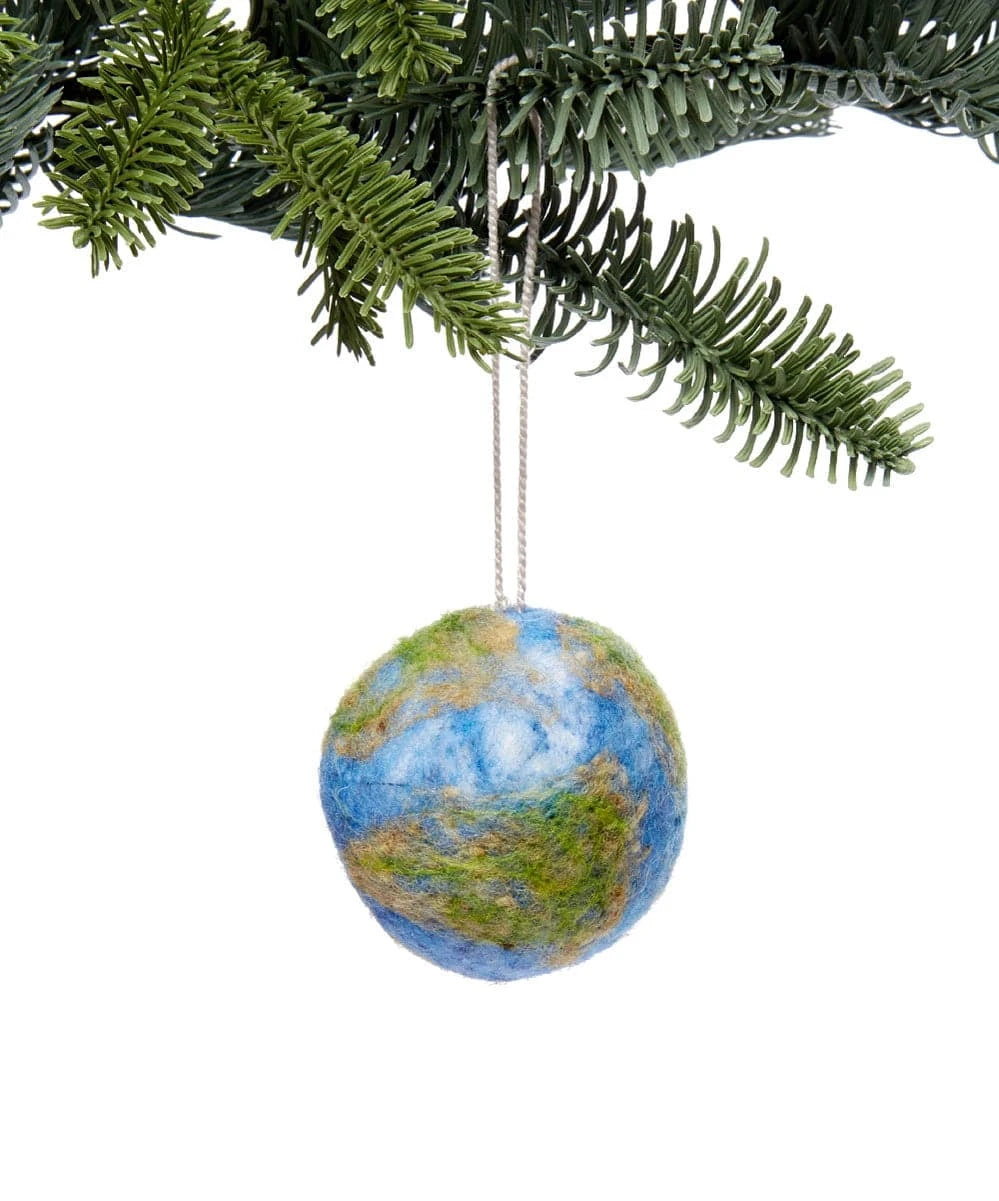 Earth Handmade Felt Ornament - Native Gardeners