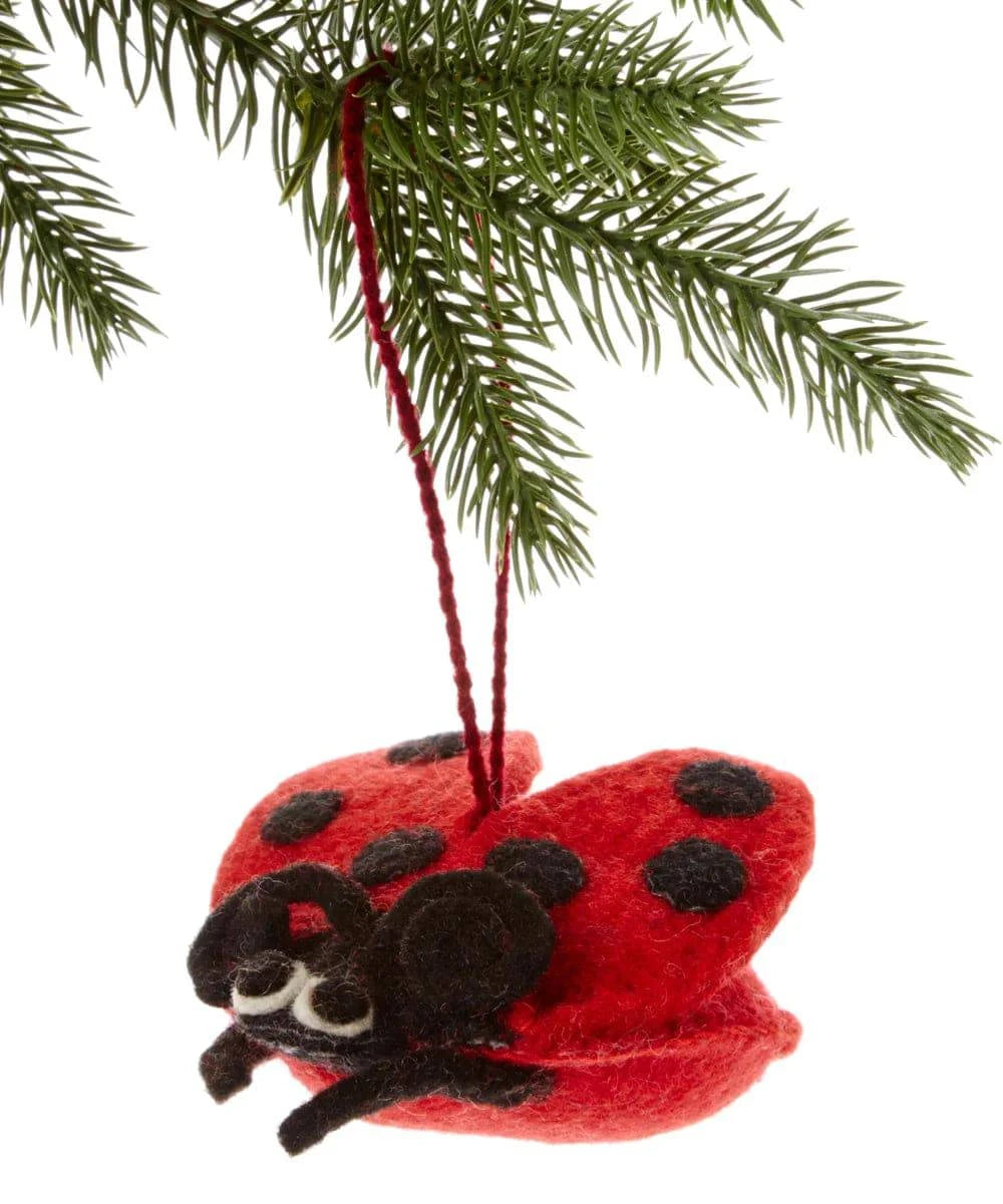 Armadillo Handmade Felt Ornament - Native Gardeners