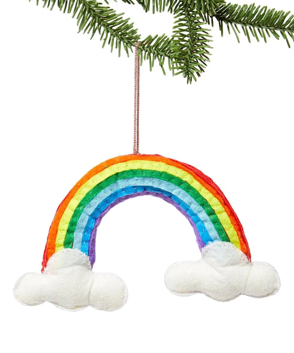 Rainbow Handmade Felt Ornament - Native Gardeners