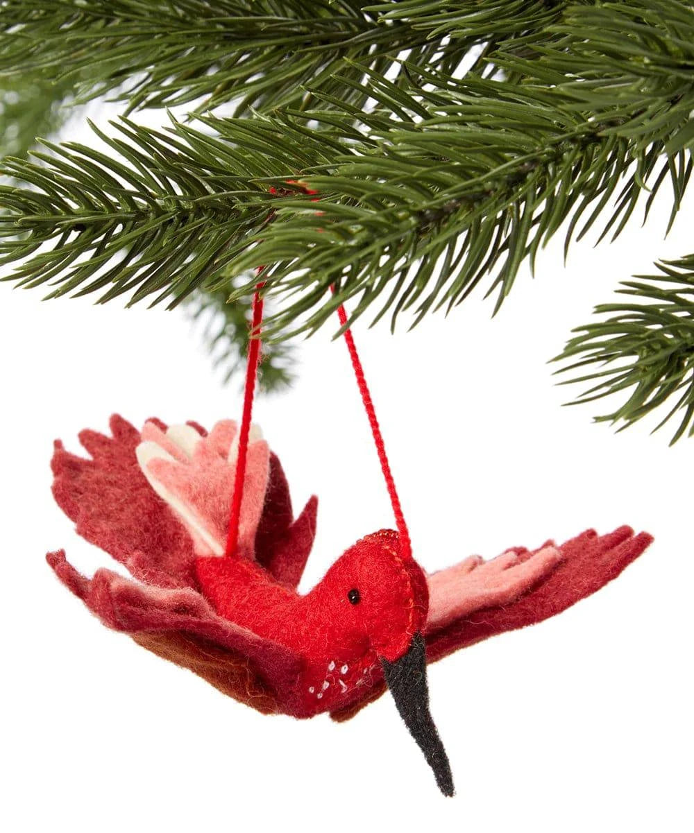 Armadillo Handmade Felt Ornament - Native Gardeners