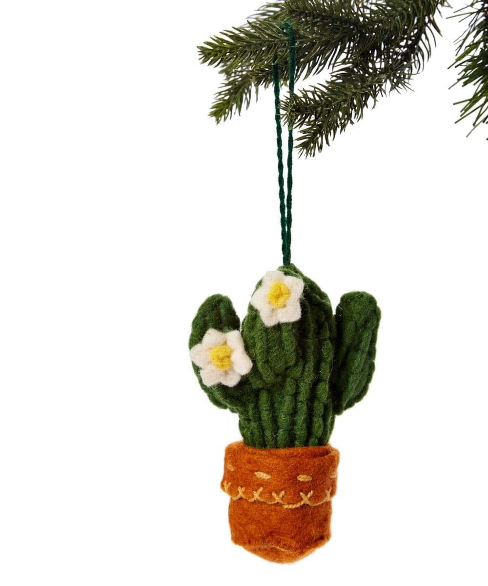 Saguaro Cactus Handmade Felt Ornament - Native Gardeners