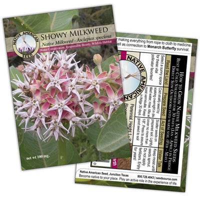 Showy Milkweed Seed Packet - Native Gardeners